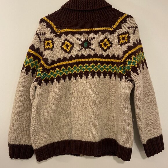 Vintage Knit Wool Sweater – UNISEX Large – Handmade - Picture 2 of 3